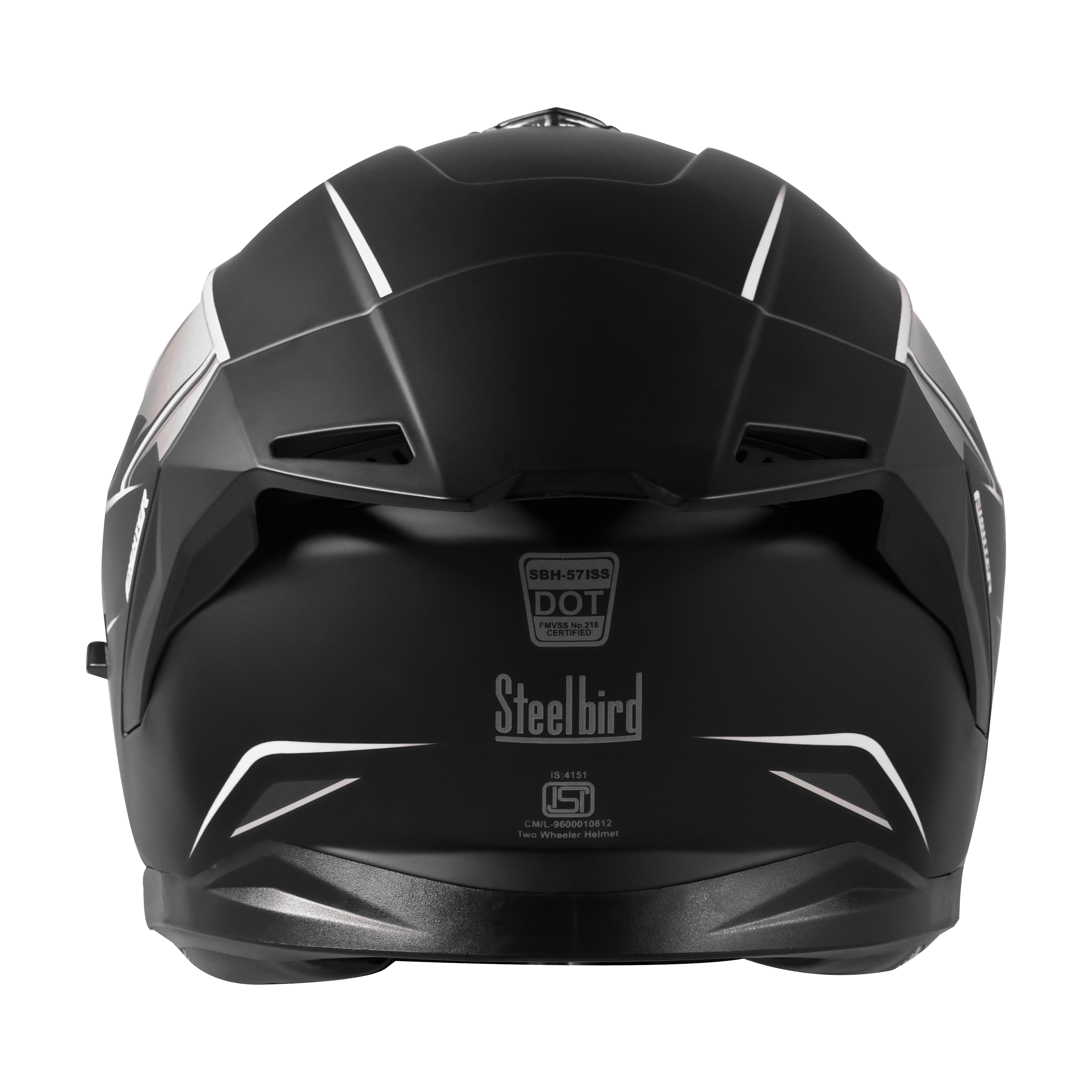 SBH-57 ISS FIGHTER F1 GLOSSY BLACK WITH WHITE